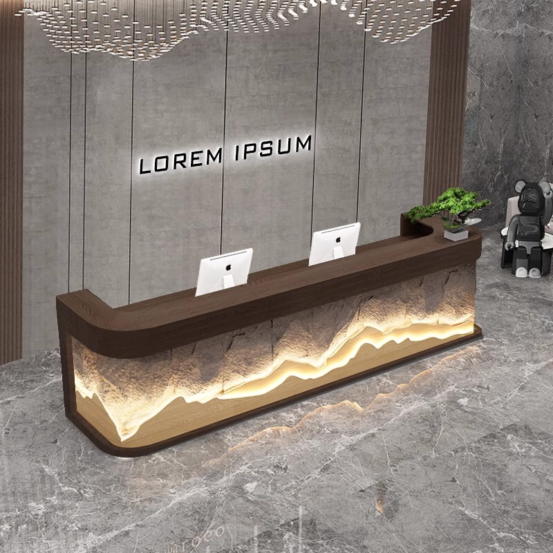 Retro Art Restaurant Front Desk Multi-Functional Yoga Studio Cashier High-End Atmospheric Bar Logo Counter Dz