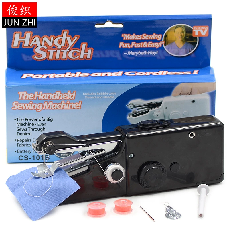 Handheld Sewing Machine HandyStitch CS101B, Portable Mini, USB/Battery Option, Home Multi-Function