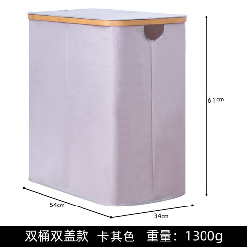 Folding Dirty Clothes Basket Laundry Basket Storage Basket Bamboo Dirty Clothes Hamper Clothes Storage Basket Amazon Cross-border Bestseller