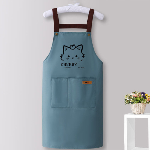 Apron Waterproof, Oilproof, Stain-Resistant Household Kitchen Cooking WaistApron for Hygiene High-Quality Dining Special Purpose Workwear