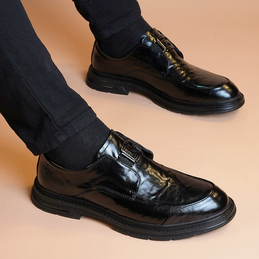 Новая весенняя и осенняя одежда мужская кожаная обувь молодежная британская деловая мода повседневная мужская кожаная обувь