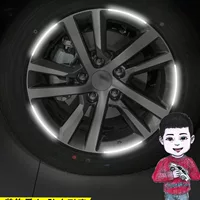 Оптовая продажа ступицы колеса автомобиля светоотражающие наклейки предупреждающие наклейки на шинах персонализированный Творческий Мотоцикл электромобиль серебряные наклейки украшение