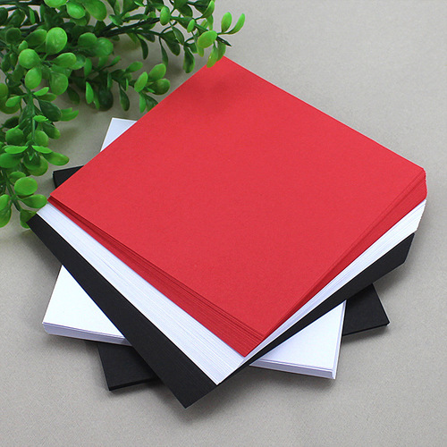 Black handmade origami white origami 80g rose origami square paper-cut material DIY handmade material