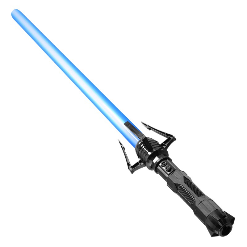 Dos en uno láser espada planeta batalla luminosa sonido transformación espada de juguete para niños de siete colores de espada láser al por mayor