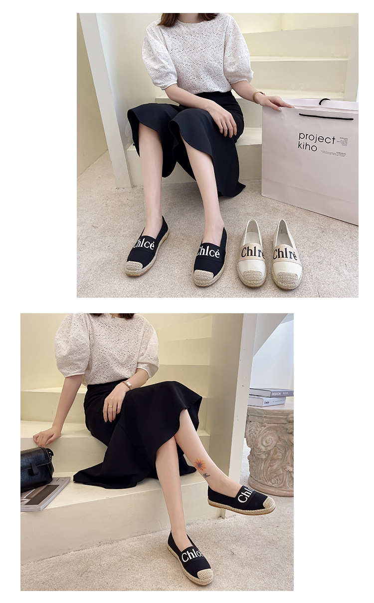 Chaussures de pêcheur pour femmes, mocassins de Style Harajuku Ins, Alphabet coréen, décontractés, plats, paresseux, nouvelle collection automne_voghion.com