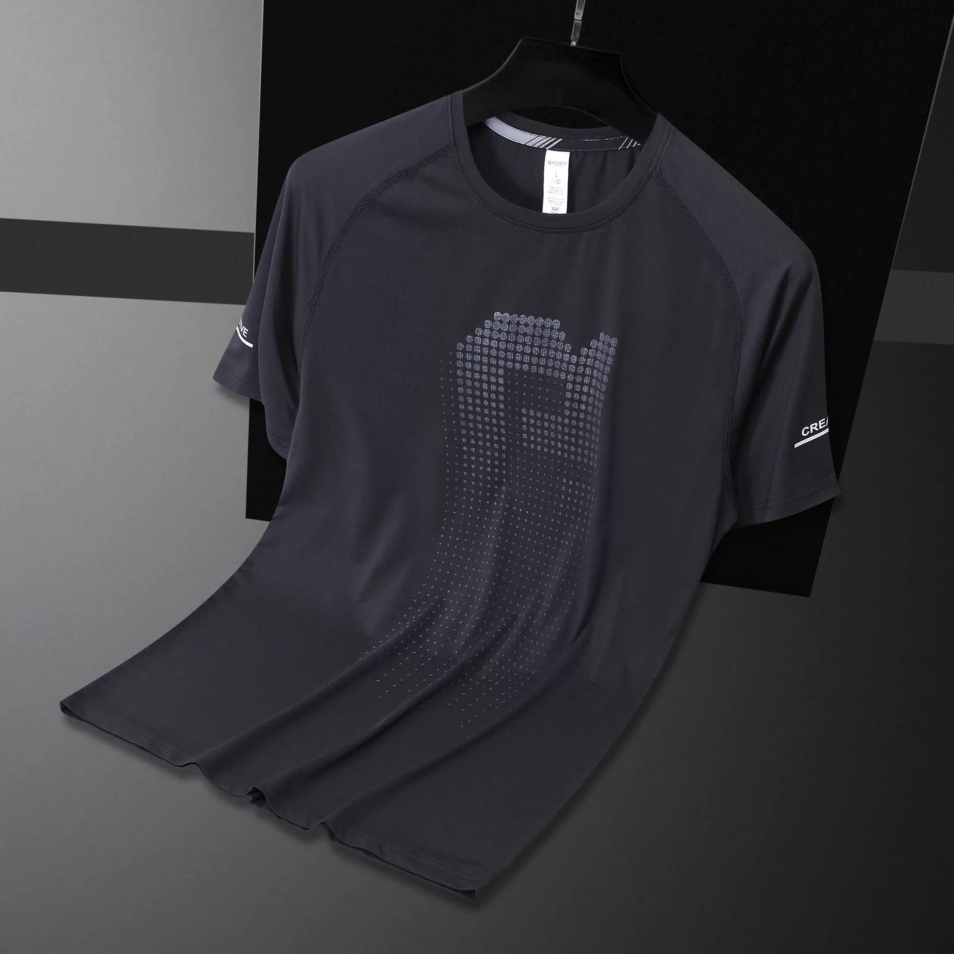 Новинка 2022 года, Мужская быстросохнущая одежда, мужская спортивная футболка для фитнеса на открытом воздухе, футболка с короткими рукавами и круглым вырезом, Мужская футболка из ледяного шелка