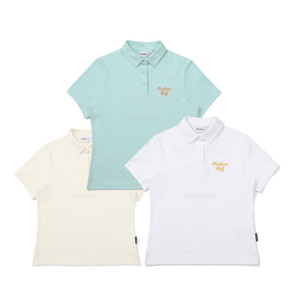 Korean Golf Clothing Women's Slim Fit Thin Waist Outdoor Sports Sun Protection New Short Sleeve Polo Shirt