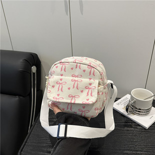 Velvet with bow, shoulder bag, one-shoulder bag, new collection