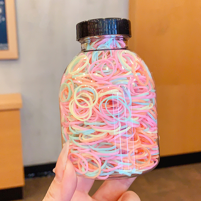 Banda de goma para niños, niñas, bebés, adornos de cabello para niños pequeños, anillo de cabello elástico, banda de goma desechable