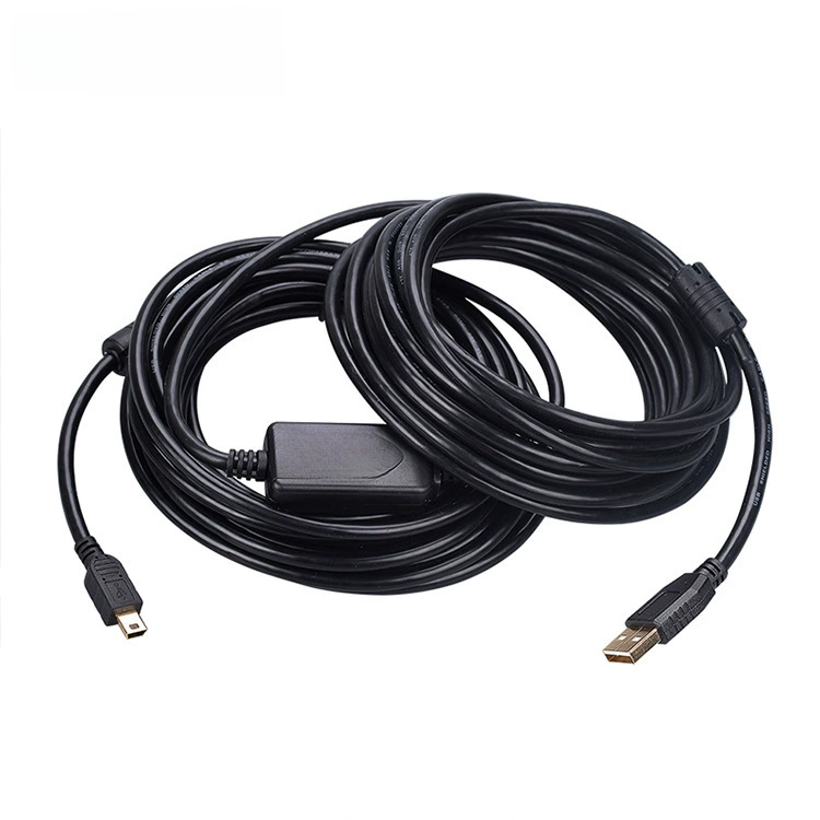 USB2.0 mini 5p кабель данных длиной 10 метров, кабель расширения для цифровой камеры, T-образный кабель, мини USB кабель