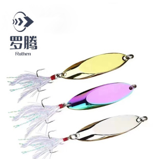 [Factory Outlet] Luya chamfered beveled sequins remote cast iron plate fresh water sea fishing cocked luya sequins simulation