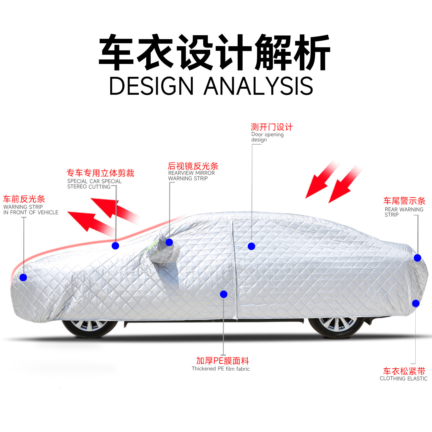 Ready Supply of Anti-Hail Car Cover, Car Cover, Full Car Sun Protection and Rain Protection, Thickeneded Car Cover, Anti-Freeze Car Cover