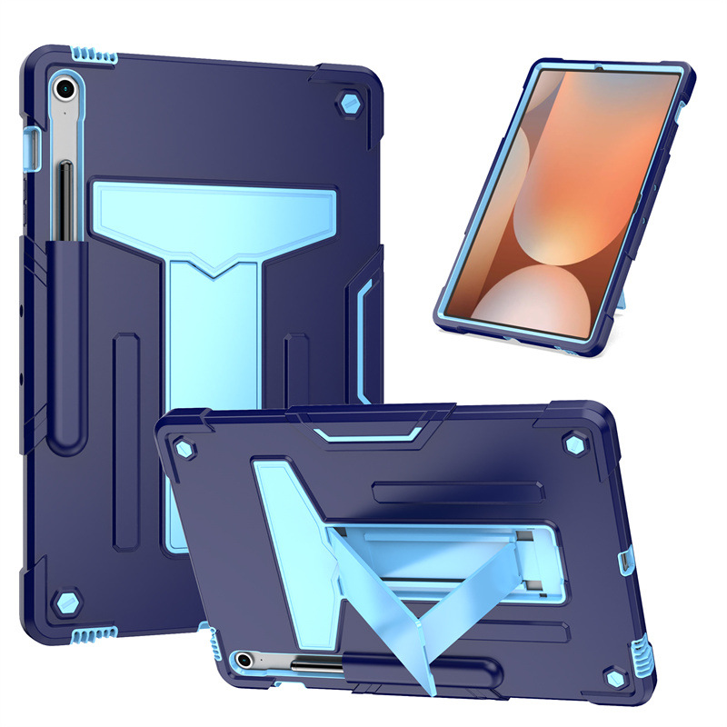 适用三星Tab S10 FE Plus 硅胶平板套PC支架防震防摔A9X110保护壳