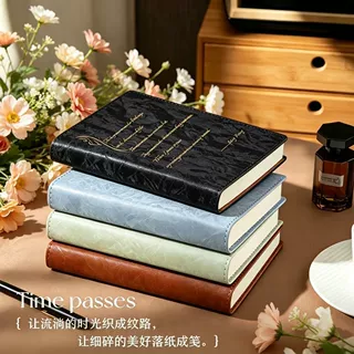 小众复古随身简约账本便携高颜值横线记事本商务办公硬皮本笔记本