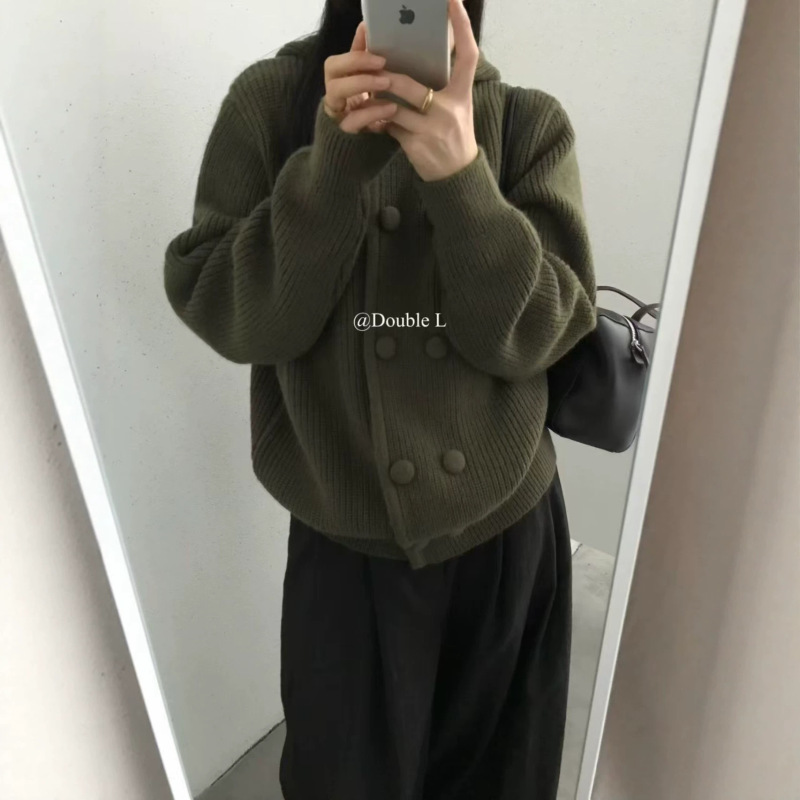 Hooded Sweater Knit Cardigan Jacket for Women 2026 Autumn/Winter New Loose Casual Stylish Hooded Sweater Knit Cardigan Jacket for Women 2026 Autumn/Winter New Loose Casual Stylish