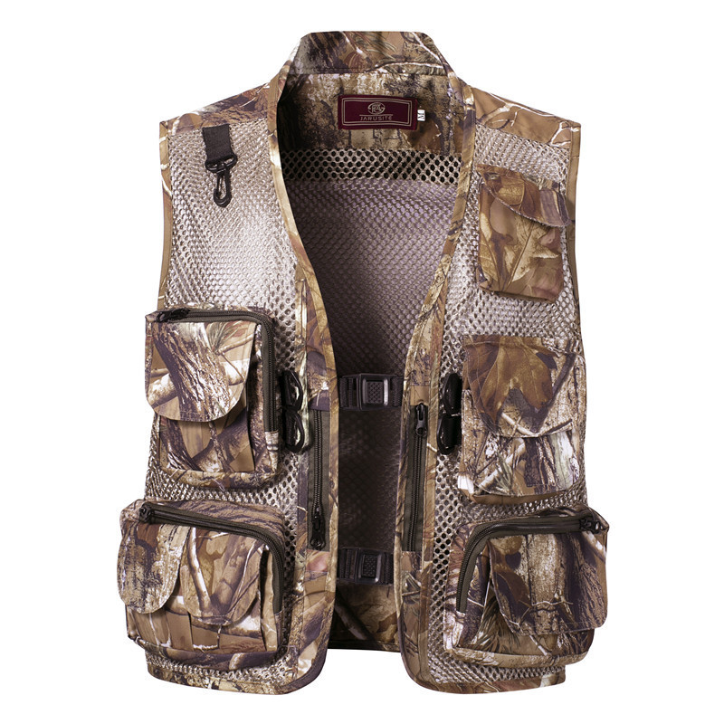 New Summer Men's Multi-Color Camouflage Vest Photography Outdoor Multi-Pocket Dad Vest Mesh Vest B12