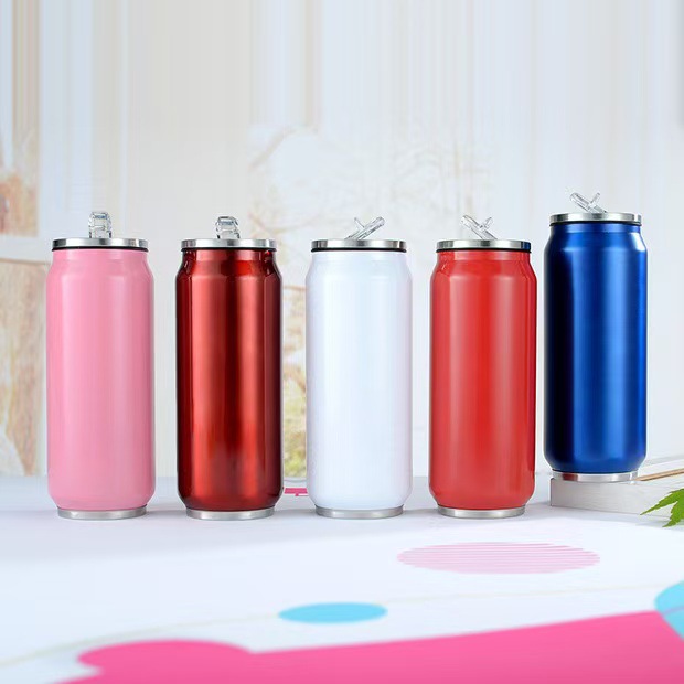 Transfronterizos para latas de dibujos animados creativas tazas de vacío tazas de cola tazas de automóviles personales de aislamiento térmico al por mayor