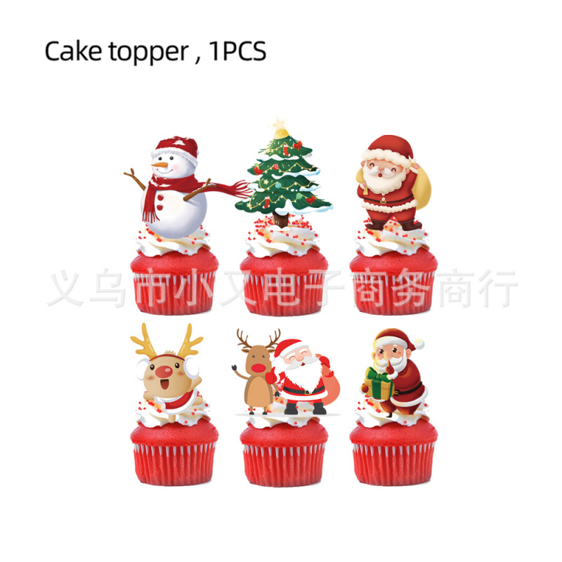 国境を越えたクリスマスパーティーの紙皿装飾児童パーティーセット旗風船セット食器新年パーティー用品|undefined