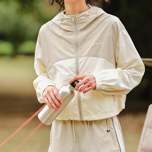 Coat Women's Short Sunscreen Clothes Loose Summer Thin New Texted Retro Outdoor All-match Color Matching Jacket