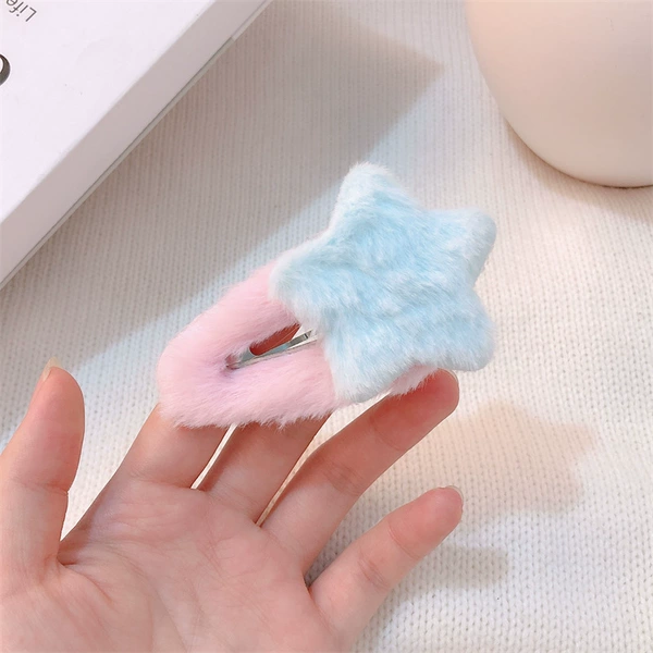 4842 Light blue star BB clip