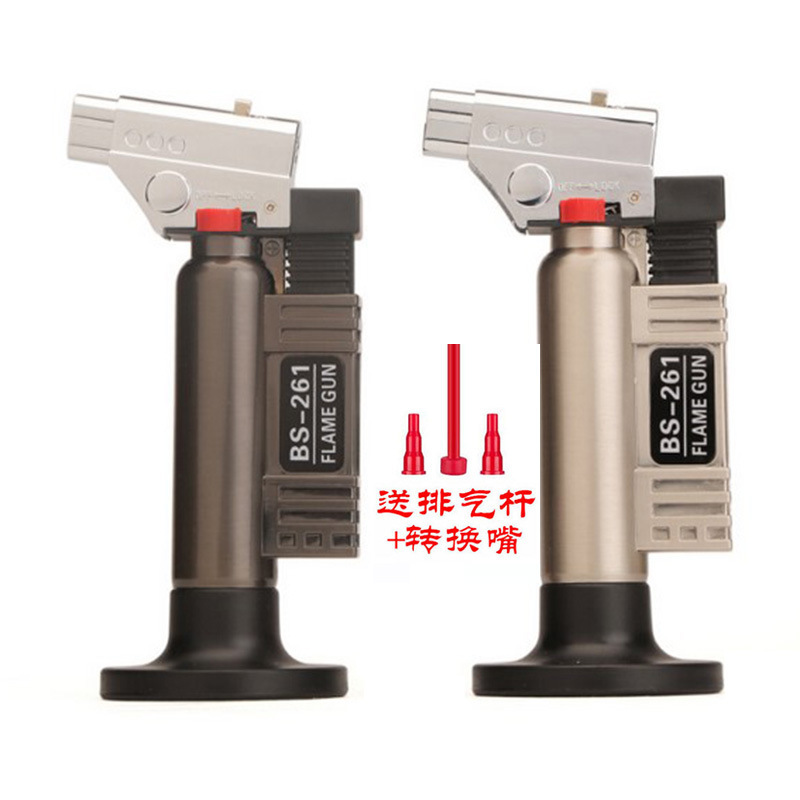 BS-261 soft and hard fire spray gun lighter point cigar Wormwood welding baking portable miniature gas welding gun