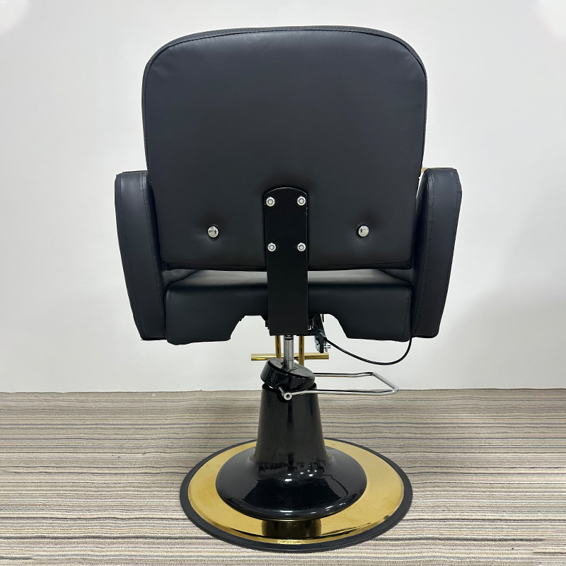 Silla de peluquería plegable silla de peluquería salón de peluquería elevación giratoria silla de corte de pelo rojo silla de afeitar silla