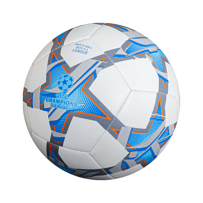 Campeonato de la Liga de Campeones Fútbol cosido a mano pu4 No. 5 Football Fabricante mayorista de comercio exterior 24J estrella