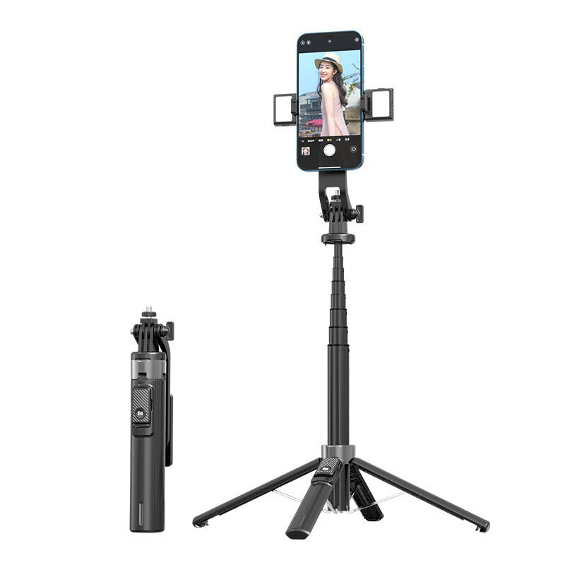 P135/P130 четырехфутовая Bluetooth селфи-палка поддерживает GOPRO разборная подстветка поддержка 1,35 метра производство оптом