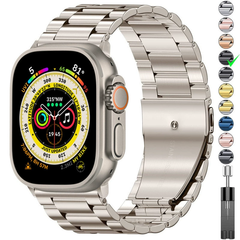 Титановый сплавный ремешок для Apple Watch Ultra 49 мм 45 мм 44 мм