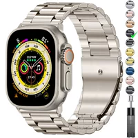Титановый сплавный ремешок для Apple Watch Ultra 49 мм 45 мм 44 мм