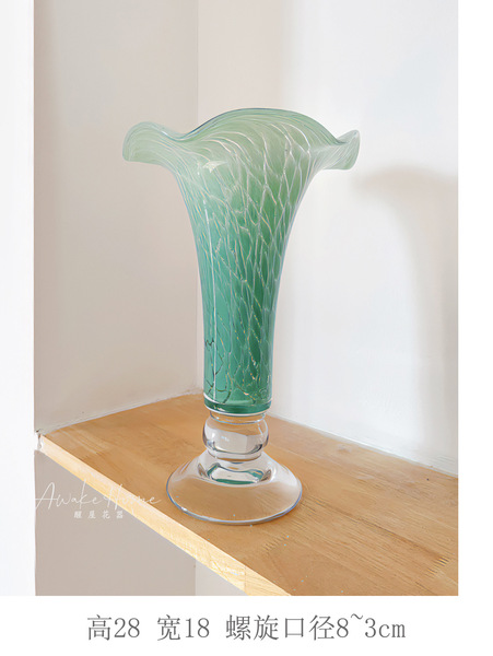 Beautiful medieval French style lamp vase glass hydroponic flower…