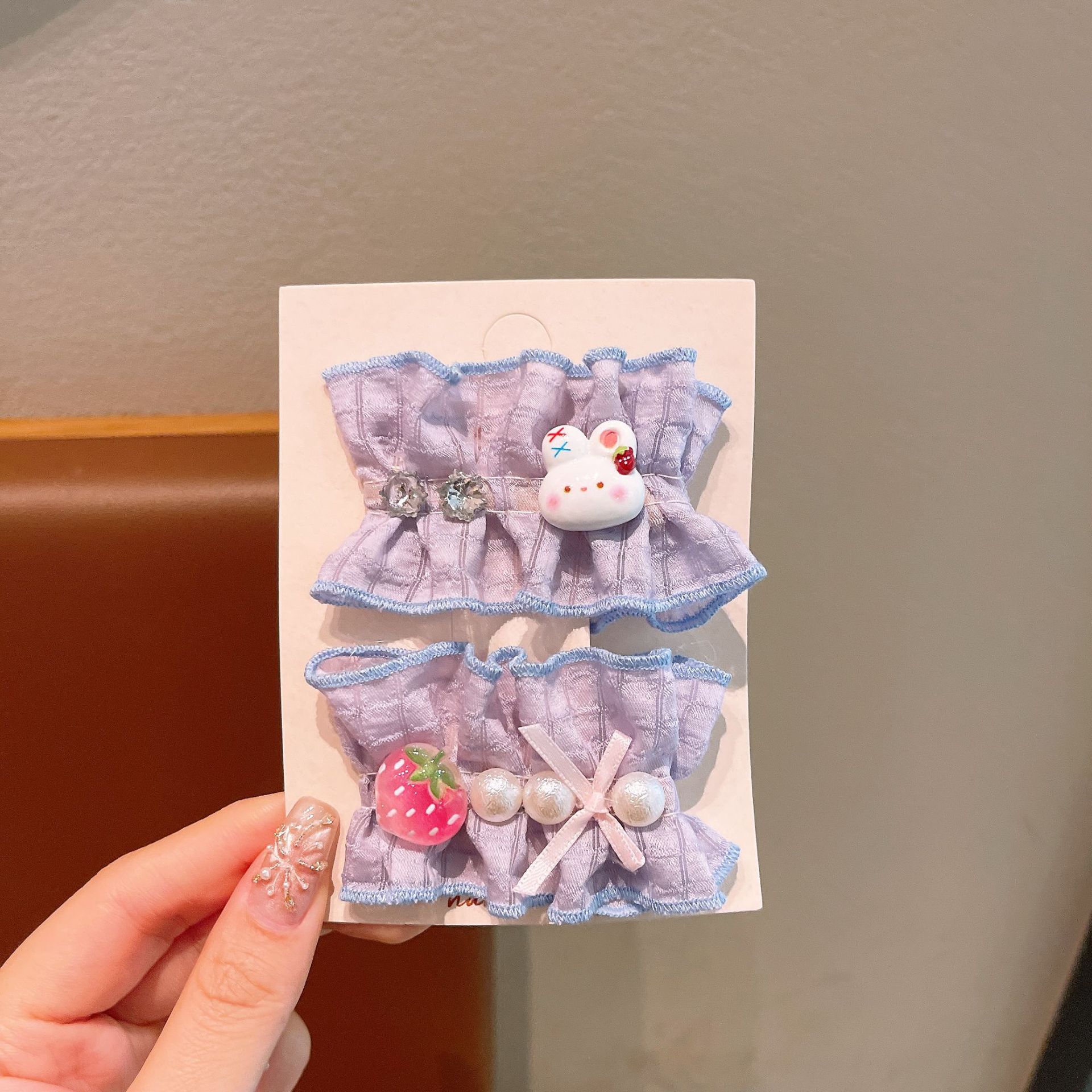 Hermoso arco de color caramelo Sanrio clips de pelo para niños niñas todo incluido tela pares de clips de pelo para bebés accesorios para el pelo