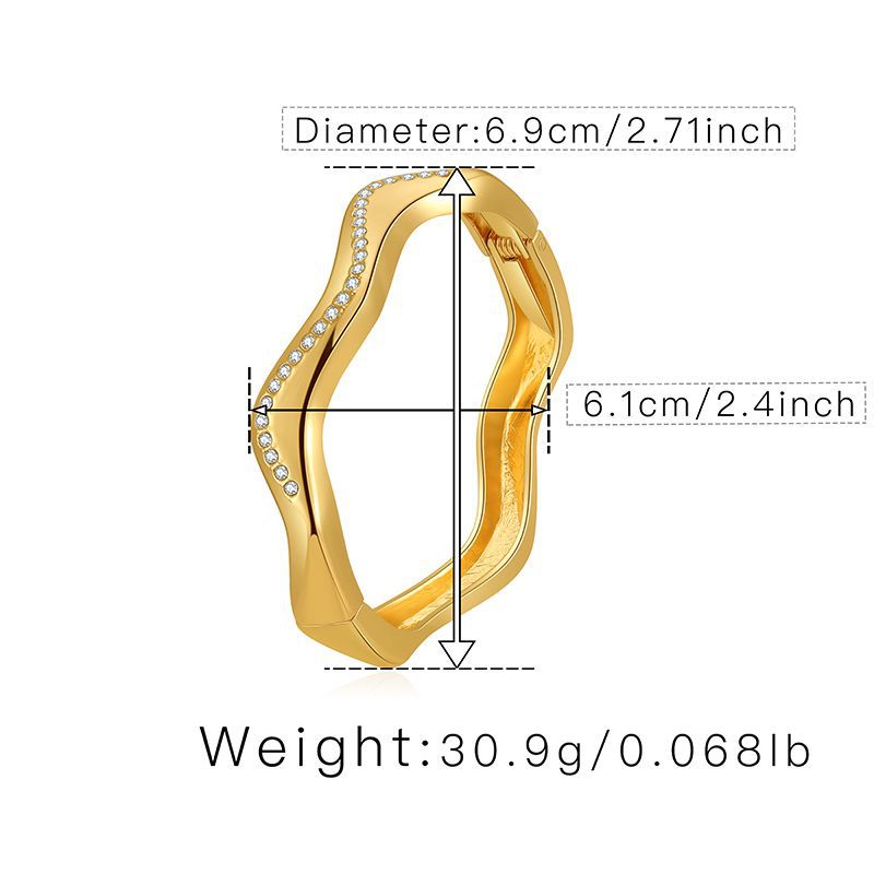 European and American creative diamond-studded light luxury bracelet wholesale