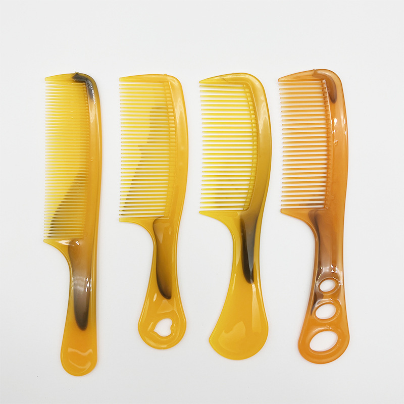 Thickened non-breaking durable beef tendon comb does not drop teeth men's and women's hairdressing comb anti-static portable straight hair massage comb