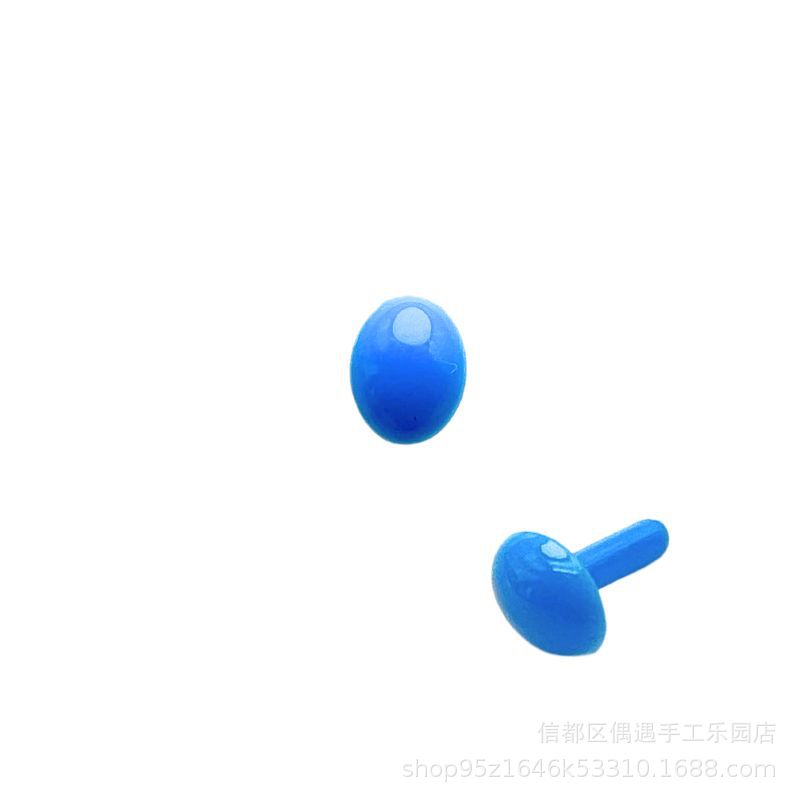 Oval pie recto mango ojo nariz poke fieltro de lana Twist stick DIY muñeca hecha a mano Accesorios