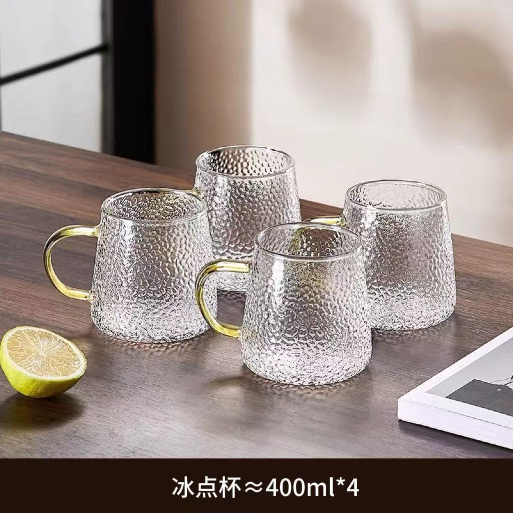 Botella de agua fría engrosada al por mayor vidrio de borosilicato resistente a altas temperaturas para el hogar de gran capacidad botella de agua hervida fría juego de tetera