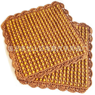 Car Wooden Bead Cushion Eucalyptus Olive Wood Cooling Pad Sofa Office Chair Breathable Pad Ventilated Single-Piece Seat Cushion Car Seat