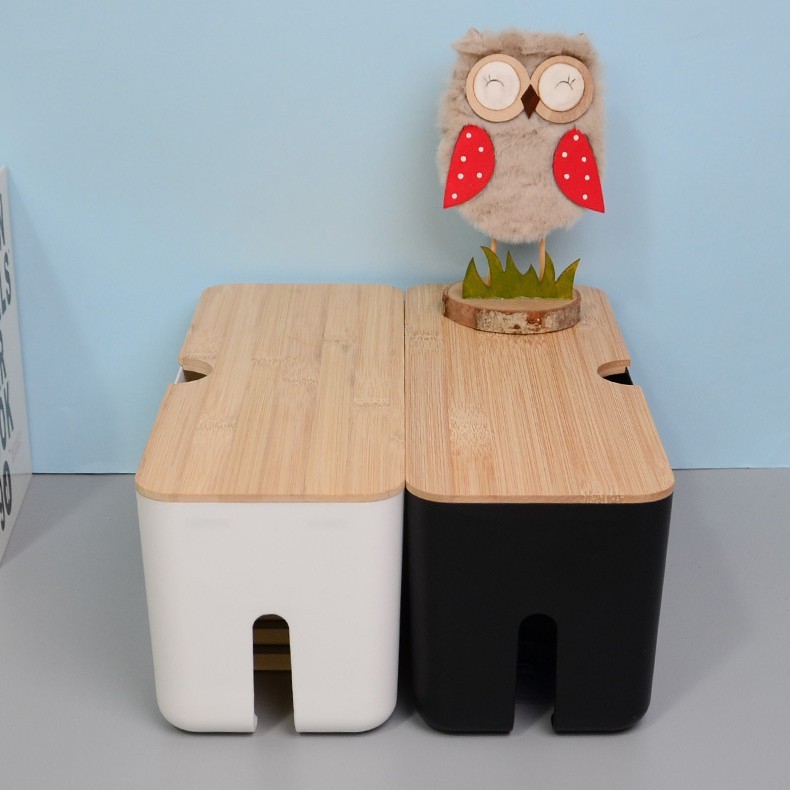 蓋付きプラスチック収納ボックス、デスクトップ充電データケーブル、隠し携帯電話、コンピュータ、タブレット、ケーブルボード、整理器具|undefined