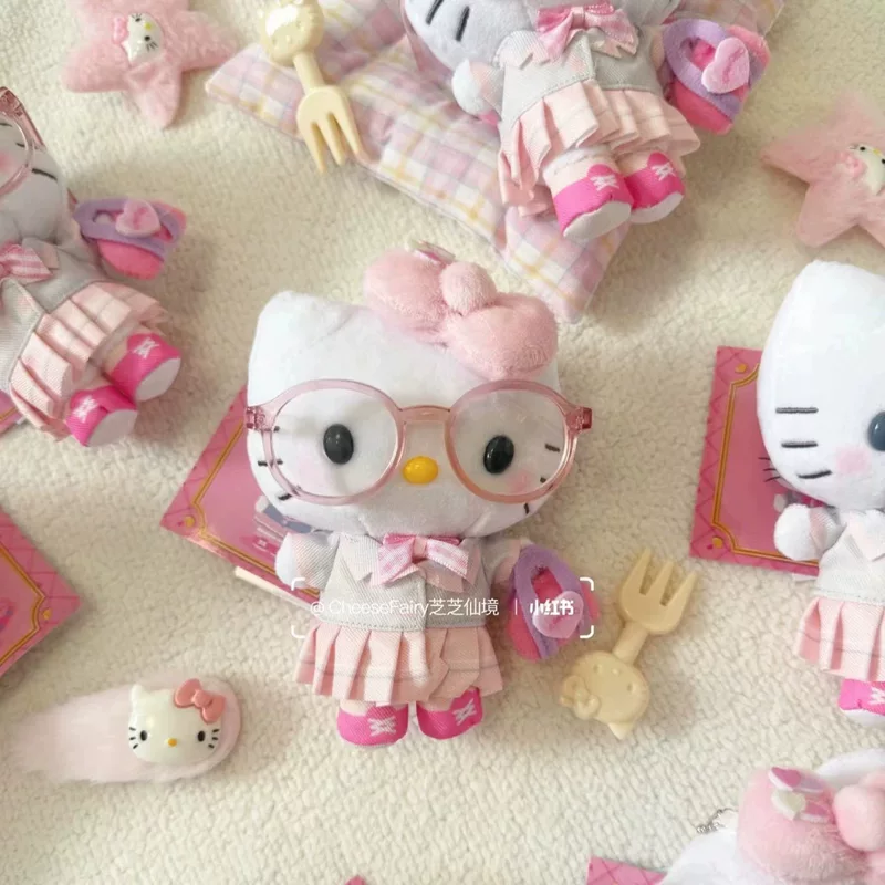 Hello Kitty, милые очки для учащихся начальной школы, кукла, аксессуар для рюкзака, подвеска