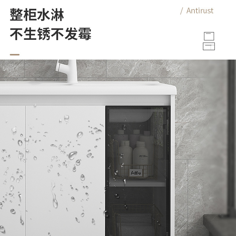 Gabinete de baño de pan de abeja cerámica integral lavabo tipo piso lavabo lavabo lavabo lavabo doble piscina