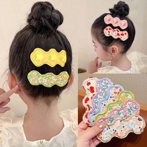 Children's hair breakage magic bangs sticker baby fresh adhesive sticker girl sweet magic sticker head accessory girl hair accessory