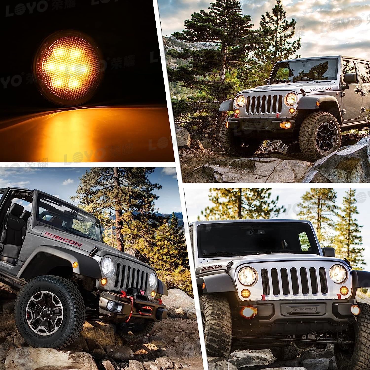 Suitable for Jeep Wrangler JK China Net Light Wrangler Dragon Edition China Net Turn Signal Front Turn Signal Light