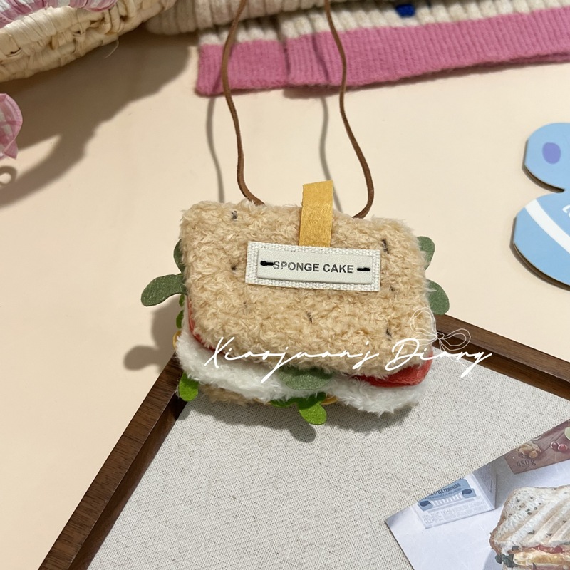 キュートで楽しいぬいぐるみデザートネックレスペンダントチェリーケーキバッグペンダント甘い女の子のドレス小さなアクセサリー|undefined