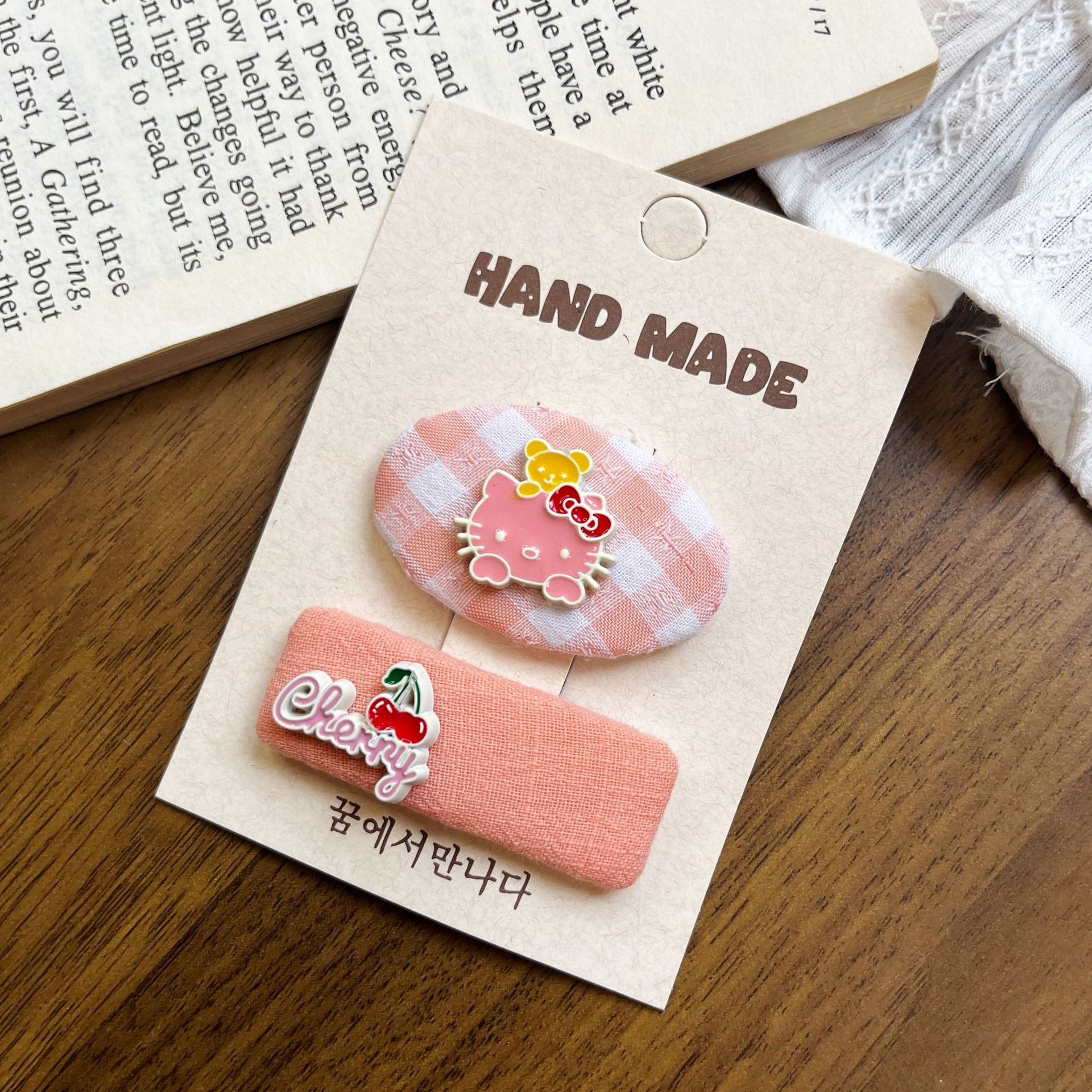 Dulces pinzas de pelo rosa, corazón de niña, dibujos animados, bichos de oso, pinzas de boca de pato, pinzas laterales de amor, nuevos pinzas de pelo infantil