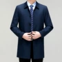 男士商务免烫中长款风衣