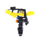 4 points double nozzle yellow wing adjustable rocker nozzle lawn garden irrigation watering tree 360 degree automatic Rotating nozzle