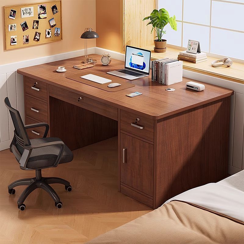 Desktop Computer Desk Bedroom Desk with Drawers Student Study Desk Writing Desk Desk and Chair Combination Office Desk