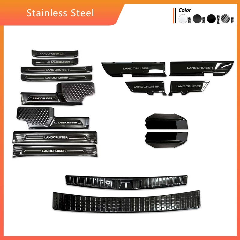 Применимо к Toyota 24 доминирование Prado дверные противоударные коврики Land Cruiser Land Cruiser LC250