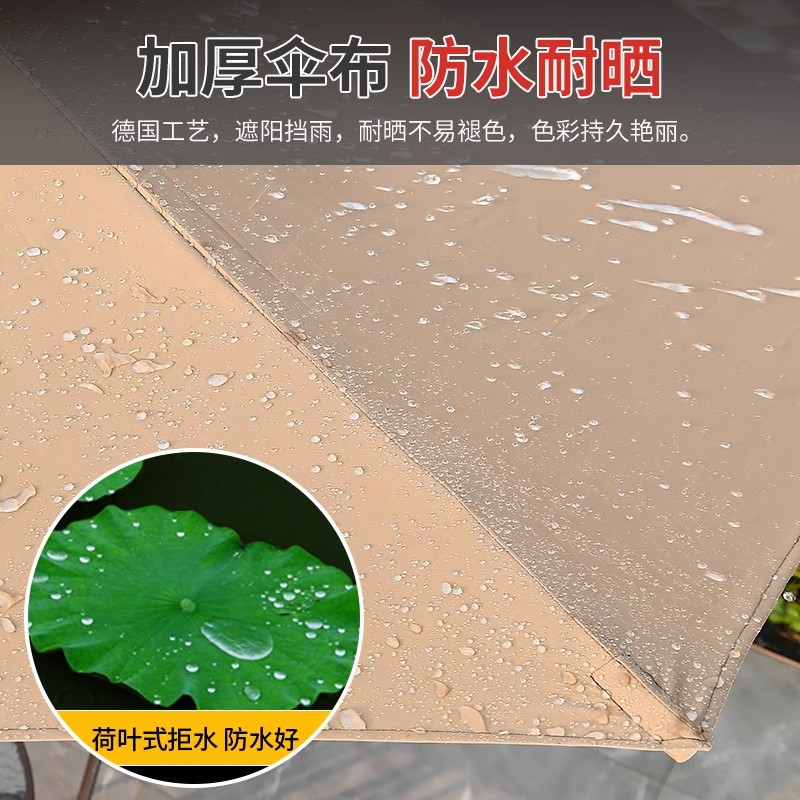 Aijia outdoor Umbrella Umbrella patio tres paraguas de columna media gran paraguas de sol tiendas comerciales toldo al aire libre paraguas de puestos image 4