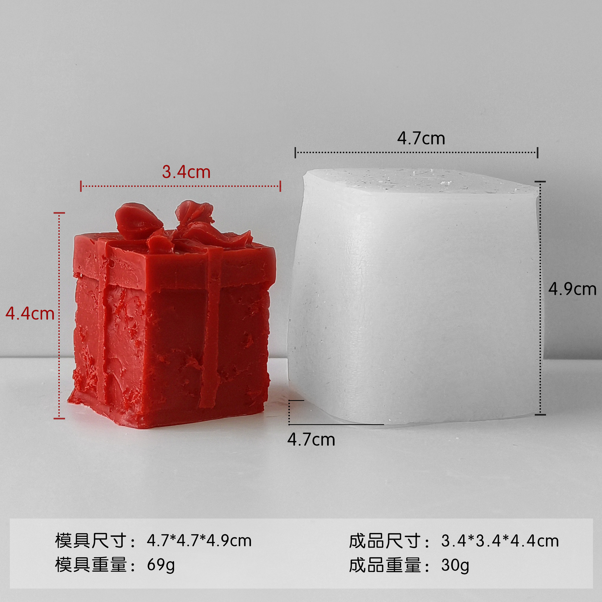 Jiahuimei árbol de Navidad molde de silicona decoración de Navidad sombrero copo de nieve aromaterapia vela molde